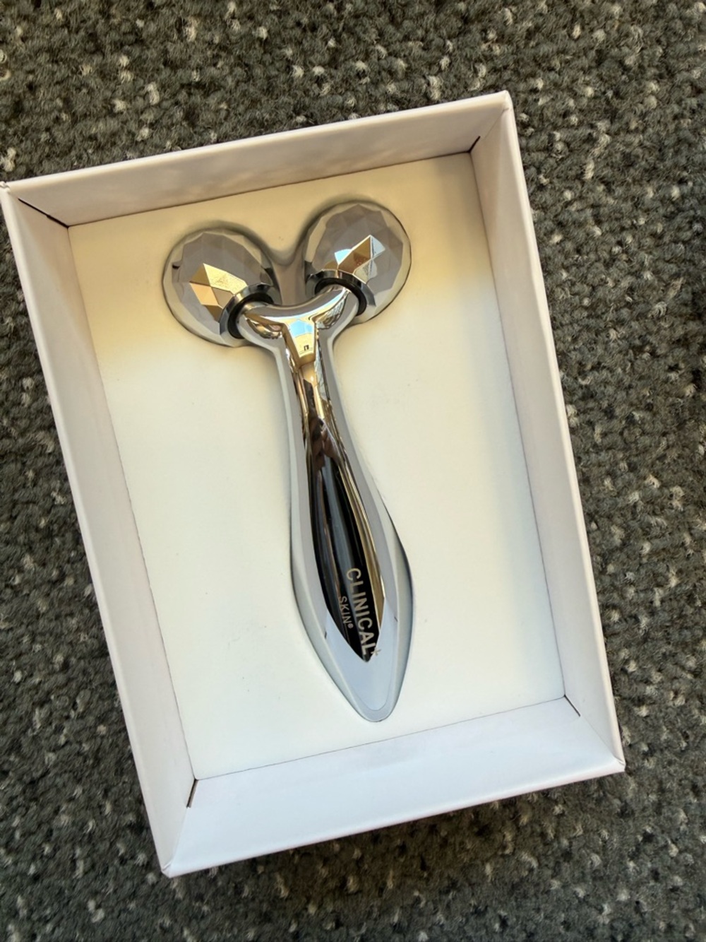 Clinical Skin Silver Facial Roller Massager